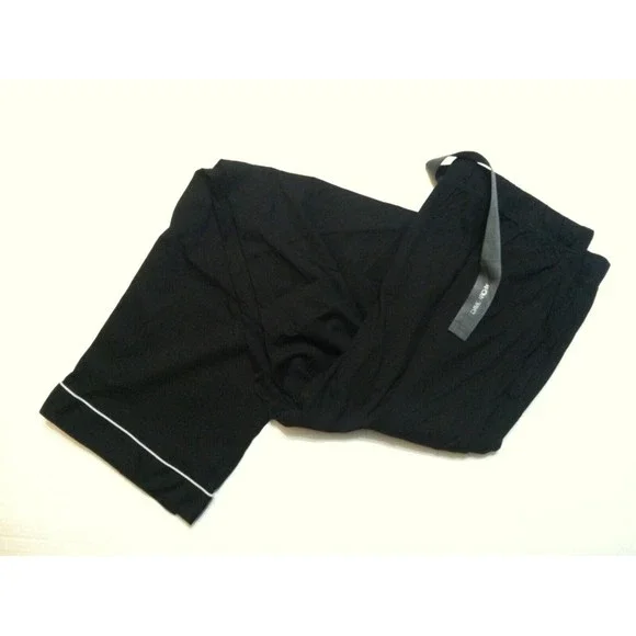 DAVID ARCHY MEN'S NEW BLACK 100%COTTON 2PC PAJAMA SET SIZE: L - Picture 10 of 16